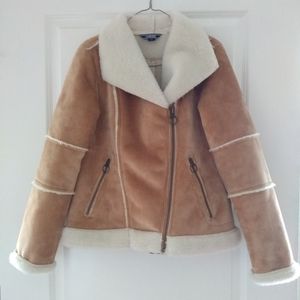 Lands' End Faux Fur Coat
